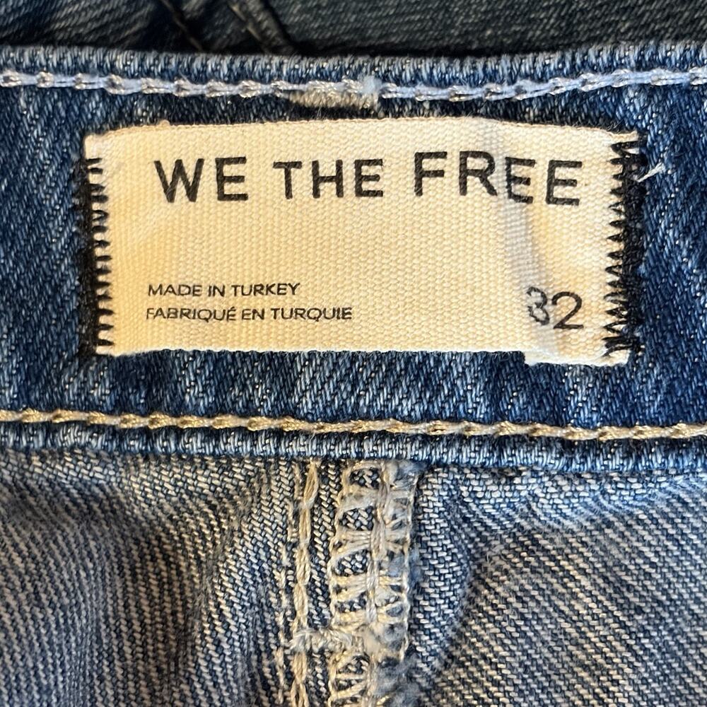 Free People We The Free Westward Under The Sea Wide Leg Jeans Size 32** Nautical - Picture 14 of 16